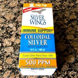 Natural Path Silver Wings Colloidal 500ppm Immune Support Supplement 16 fl.oz.